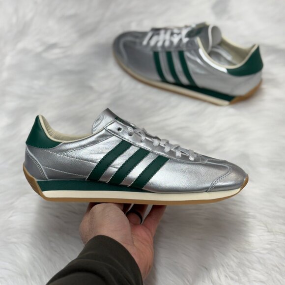 Adidas Country OG Low Womens Casual Shoes Silver GreenIE8412 NEW Multi Sz